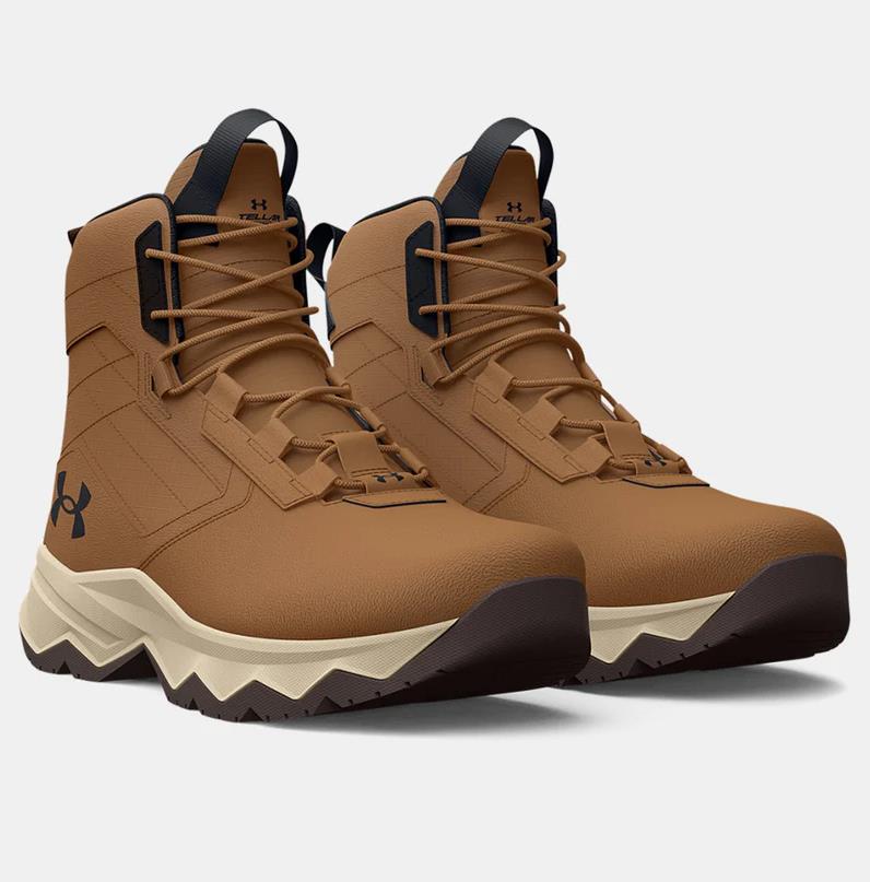 NIB MEN'S UNDER ARMOUR 3025578 200 UA STELLAR G2 6 TACTICAL UTILITY BROWN BOOT