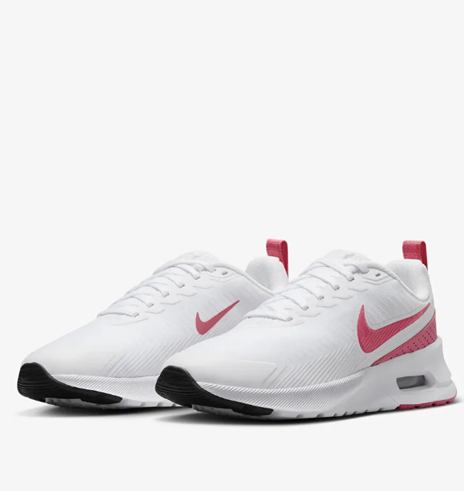 NIB WOMEN'S NIKE HF1233 100 NIKE AIR MAX NUAXIS WHITE/ESTER PINK SHOES SNEAKERS