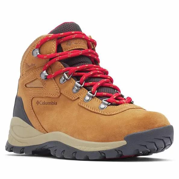 NIB COLUMBIA 1718821-289 WOMEN NEWTON RIDGEPLUS WATERPROOF ELK/MOUNTAIN RED BOOT