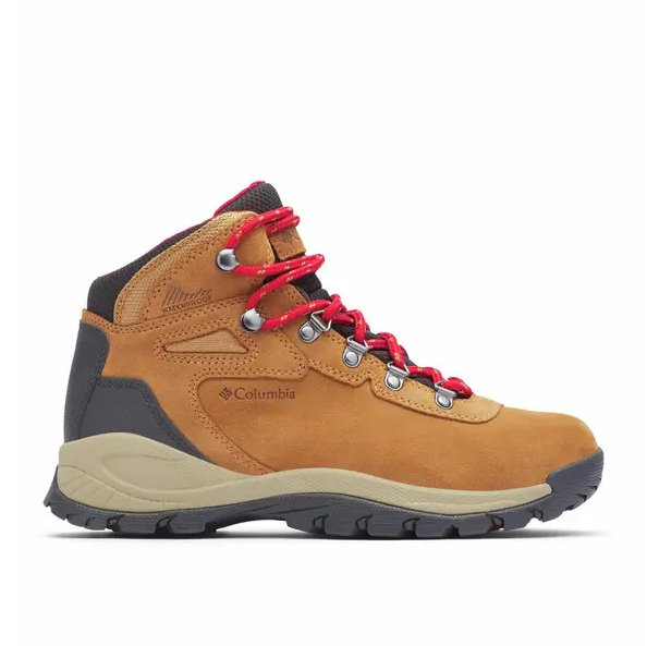 NIB COLUMBIA 1718821-289 WOMEN NEWTON RIDGEPLUS WATERPROOF ELK/MOUNTAIN RED BOOT