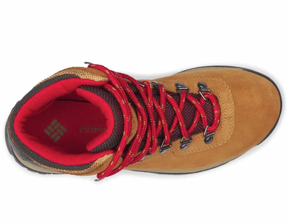 NIB COLUMBIA 1718821-289 WOMEN NEWTON RIDGEPLUS WATERPROOF ELK/MOUNTAIN RED BOOT