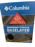 NWT MEN'S COLUMBIA MIDWEIGHT STRETCH THERMAL REFLECTIVE WARMTH BLACK TIGHT $55