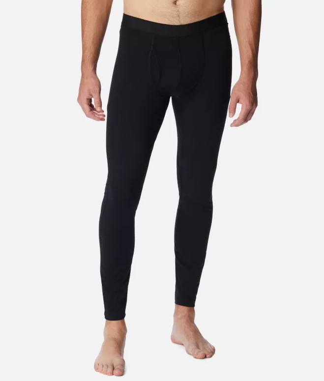 NWT MEN'S COLUMBIA MIDWEIGHT STRETCH THERMAL REFLECTIVE WARMTH BLACK TIGHT $55