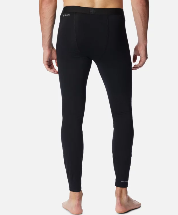 NWT MEN'S COLUMBIA MIDWEIGHT STRETCH THERMAL REFLECTIVE WARMTH BLACK TIGHT $55