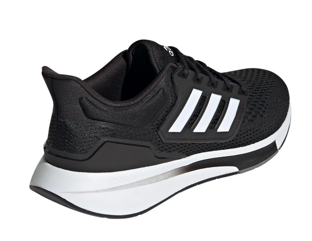 NIB MEN'S ADIDAS GY2190 EQ21 RUN BLACK/WHITE RUNNING SHOE SNEAKERS