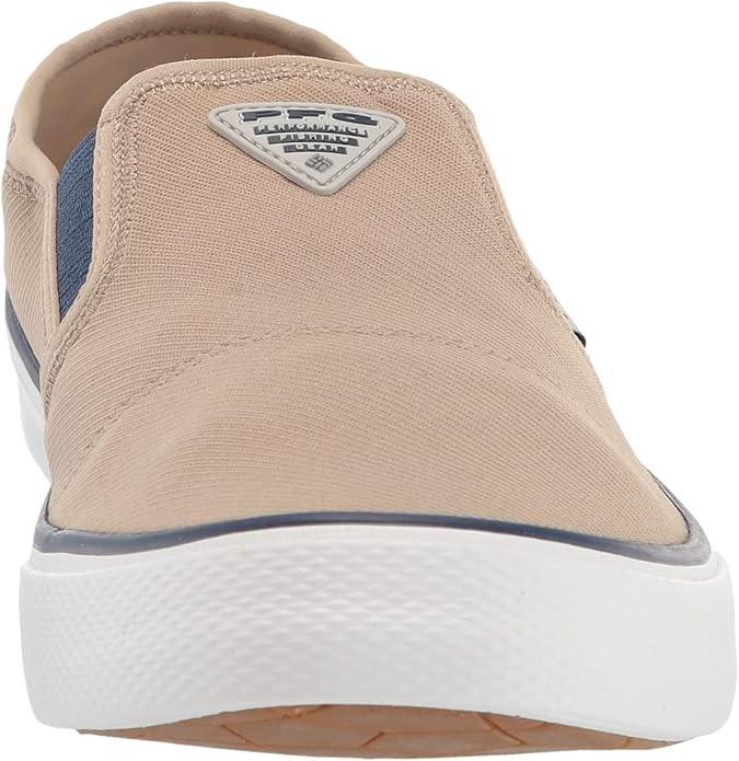 NIB MEN COLUMBIA 1939951-217 SLACK TIDE SLIP ON PFG FISHING TAN /CARBON SHOES