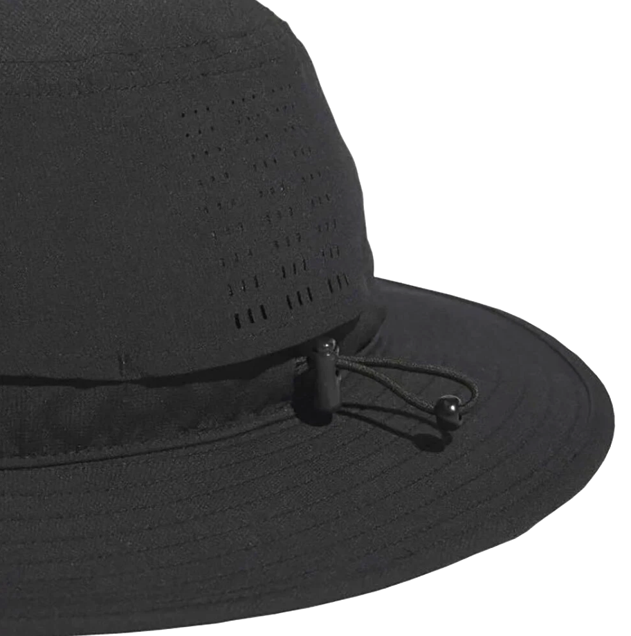 NWT MEN'S ADIDAS HS5474 WIDE BRIM GOLF BLACK BUCKET HAT $42 SIZE S/M