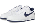 NIB MEN'S NIKE 355152 140 BIG NIKE LOW WHITE/NAVY LEATHER SHOE SNEAKERS