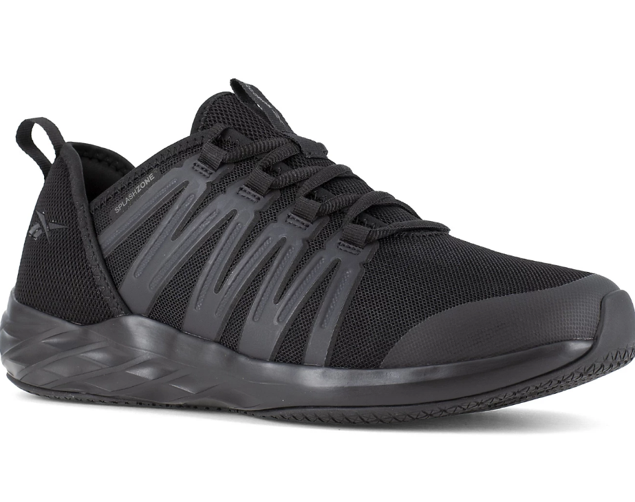 NIB MEN'S REEBOK RB2211 ASTRORIDE WORK STEEL TOE EH ASTM SR BLACK LOW SHOES $110