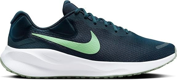 NIB MEN NIKE FB2207 401 NIKE REVOLUTION 7 RUNNING ARMORY NAVY/GREN SHOE SNEAKERS