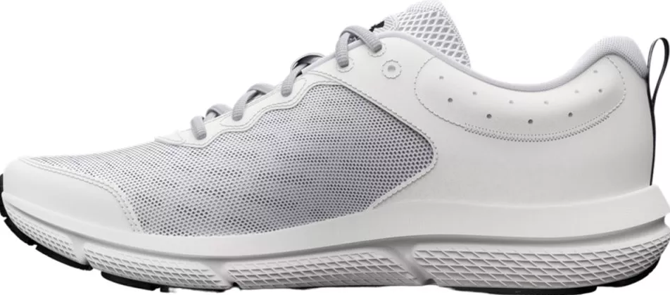 NIB Men Under Armour 3026175 104 UA Charged Assert 10 WHITE/BLK Shoe Sneakers