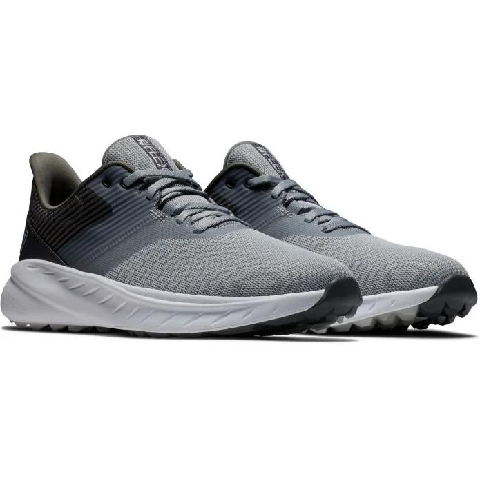 NIB MEN FOOTJOY 56288 FOOT JOY FJ FLEX GOLF D.GREY/GREY/WHITE SNEAKERS SHOE $110