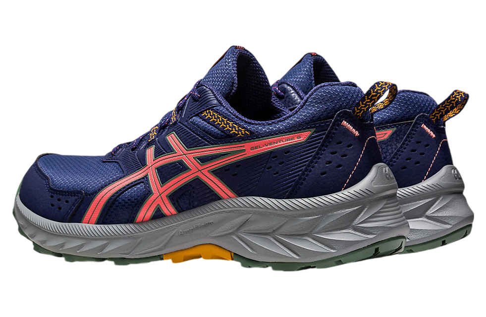 NIB WOMEN'S ASICS 1012B314 400 GEL VENTURE 9 WIDE (D) INDIGO BLUE SHOE SNEAKERS