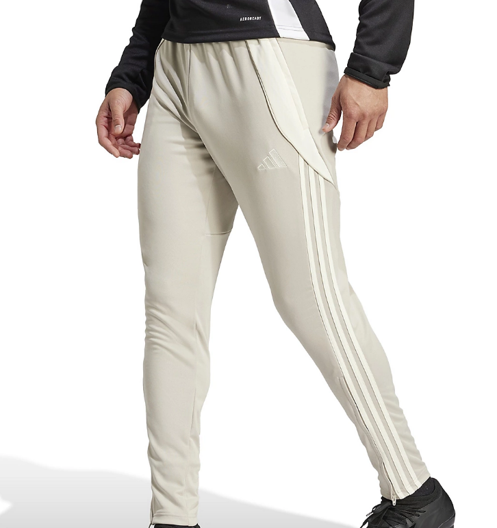 NWT Adidas IV7266 Men's Tiro 24 Track/Soccer PUTTY GREY/IVORY Training Pants