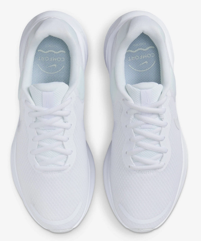 NIB NIKE FB2208 100 WOMEN'S NIKE W REVOLUTION 7 WHITE SHOESSNEAKERS