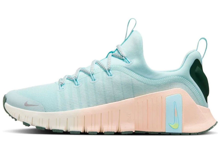 NIB WOMEN NIKE HV5228 474 W FREE METCON 6 PRM BLUE/SILVER RUNNING SHOE SNEAKERS