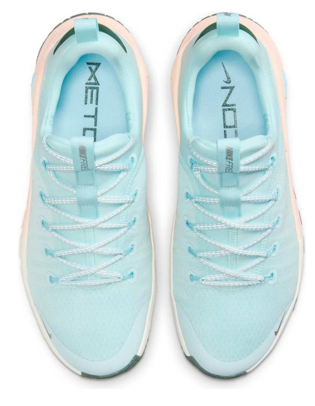 NIB WOMEN NIKE HV5228 474 W FREE METCON 6 PRM BLUE/SILVER RUNNING SHOE SNEAKERS