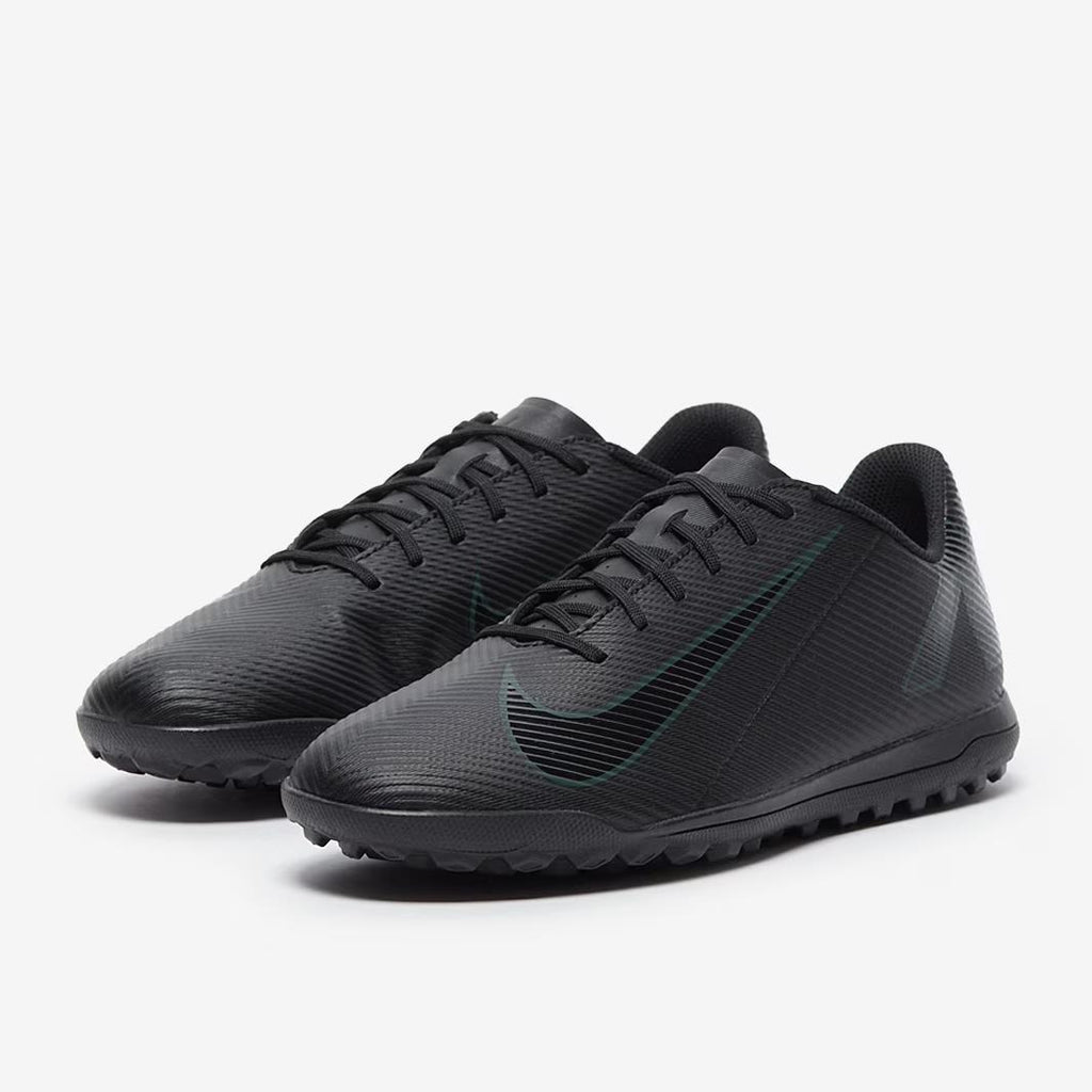 NIB MENS NIKE FQ8446 002 VAPOR 16 CLUB TF SOCCER BLACK/DEEP JUNGLE SHOE SNEAKERS