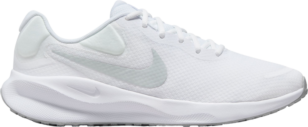 NIB MEN'S NIKE FB2207 100 NIKE REVOLUTION 7 RUNNING WHITE/PLATNIUM SHOE SNEAKERS