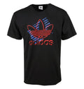NWT ADIDAS ORIGINALS IZ1328 MEN OG SKETCH TREFOL BLACK/RED/GREEN T-SHIRT TOP TEE