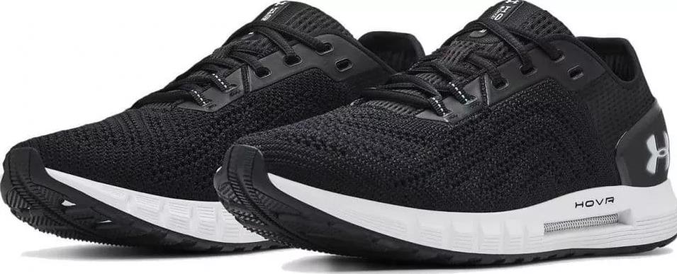 NIB MENS UNDER ARMOUR 3021586 002 UA HOVR SONIC 2 BLACK/ WHITE SNEAKERS SHOE