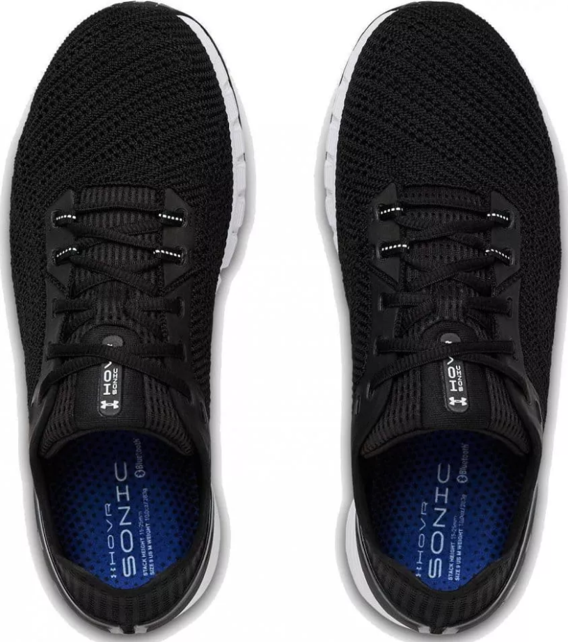NIB MENS UNDER ARMOUR 3021586 002 UA HOVR SONIC 2 BLACK/ WHITE SNEAKERS SHOE