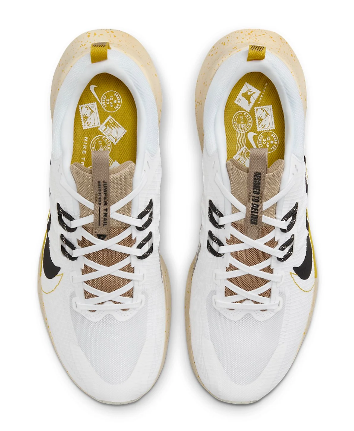 NIB MEN NIKE DM0822 101 JUNIPER TRAIL 2 NN WHITE/BLACK/SULFUR SHOES SNEAKERS