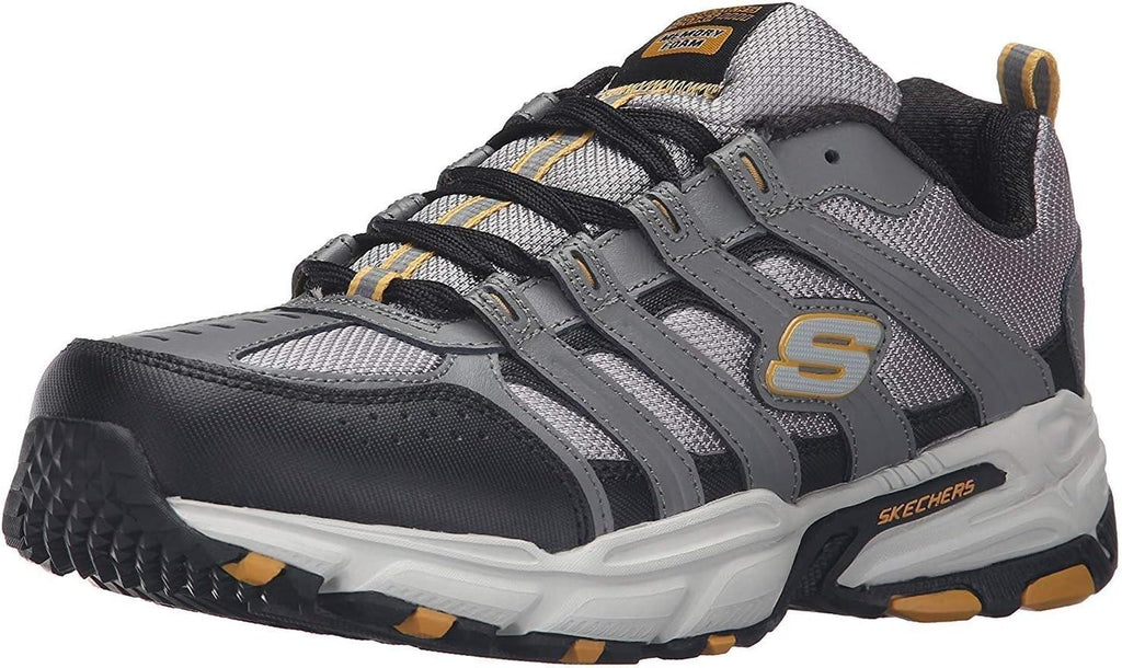 NIB MEN'S SKECHERS 51274/GYBK STAMINA PLUS REPPEL GREY/BLACK SNEAKERS SHOES