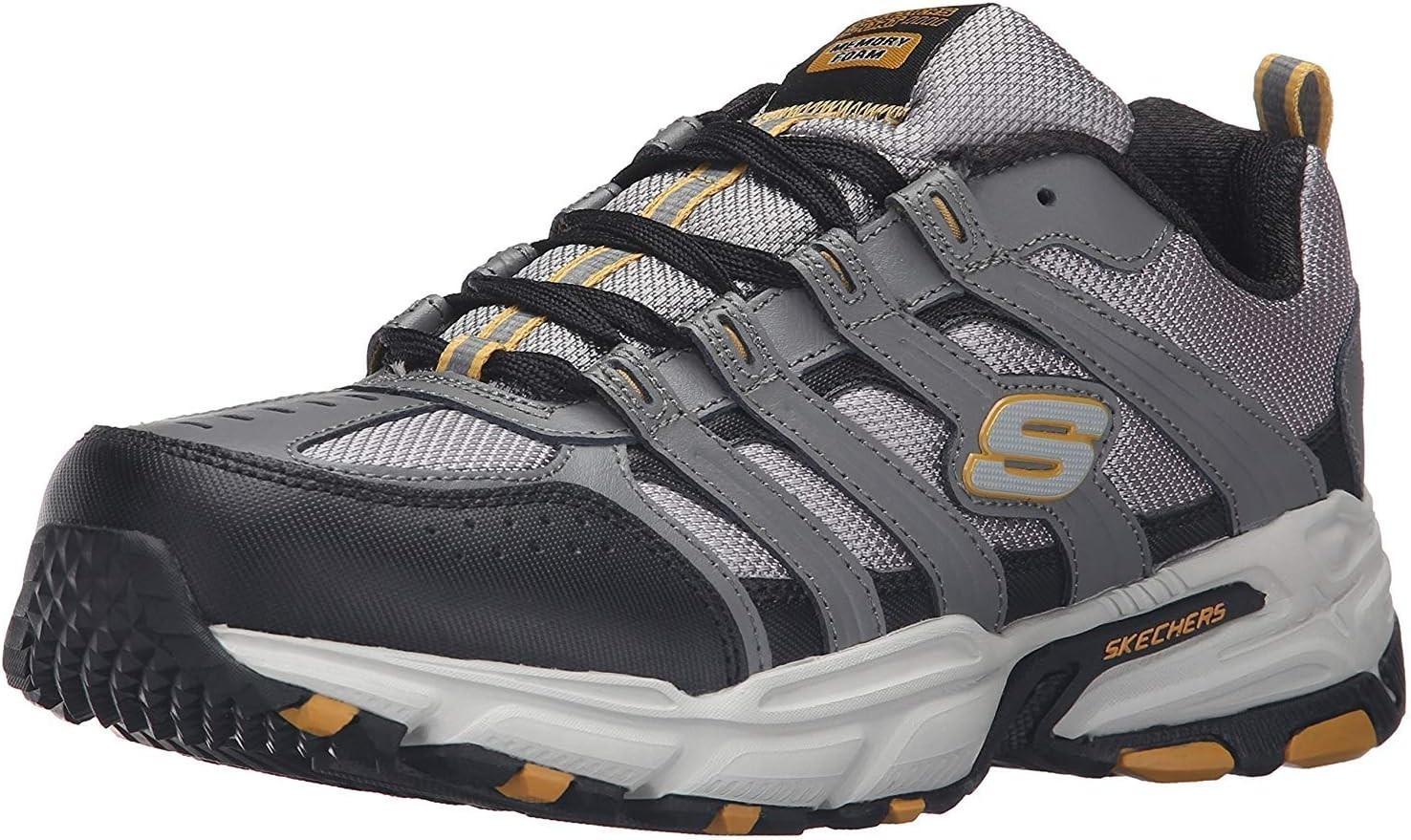 NIB MEN'S SKECHERS 51274/GYBK STAMINA PLUS REPPEL GREY/BLACK SNEAKERS SHOES