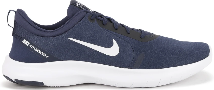 NIB MEN NIKE AO4484 401 NIKE FLEX EXPERIENCE RN 8 4E NAVY/WHITE SHOE SNEAKERS WD