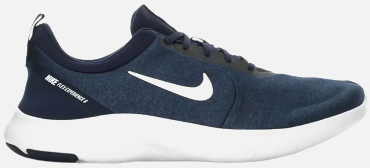NIB MEN NIKE AO4484 401 NIKE FLEX EXPERIENCE RN 8 4E NAVY/WHITE SHOE SNEAKERS WD