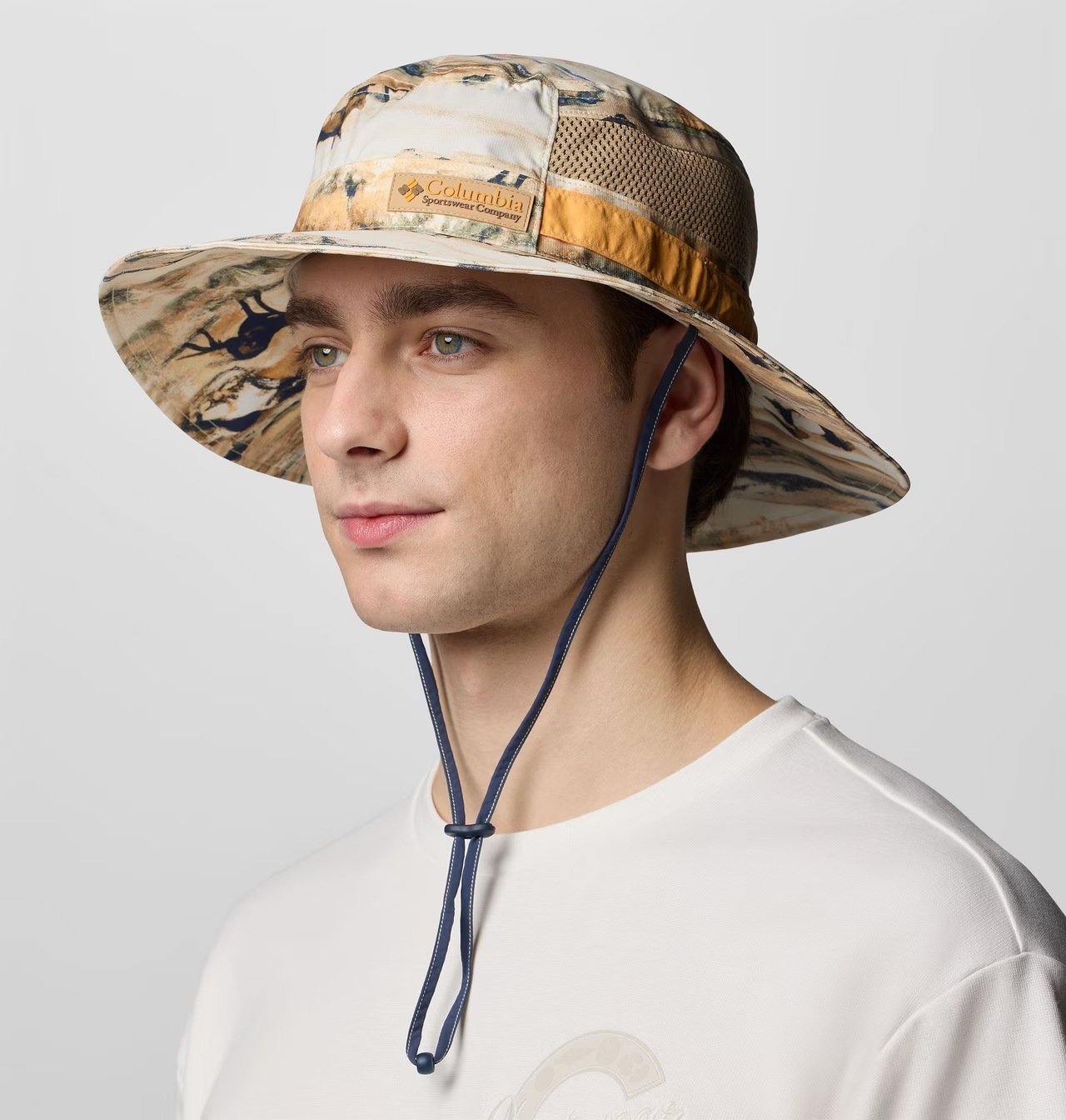 COLUMBIA BORA BORA RETRO II BONNEY BUCKET HAT LEMON/ROAMING $40 NWT MENS UNISEX