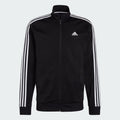 ADIDAS H46099 M 3- STRIPE FULL ZIP TRACK BLACK/WHITE TOP JACKET NWT MEN'S $55