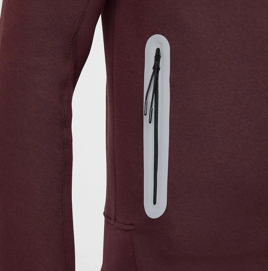 MENS SIZE S NIKE TECH FLEECE W BURGUNDY CRUSH PHOTO BLUE REFLECT HQ3746 652 NWT