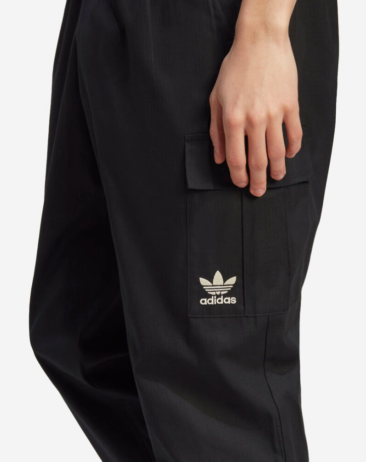 ADIDAS ORIGINALS IT8175 CARGO RIPSTOP BLACK JOGGING PANTS $75 NWT MEN'S