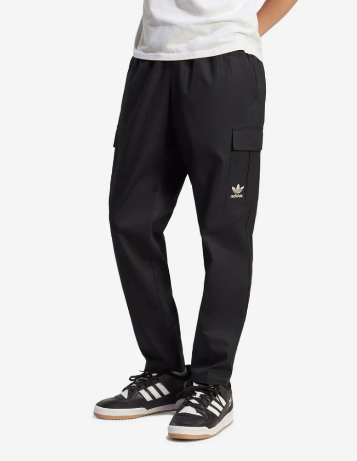 ADIDAS ORIGINALS IT8175 CARGO RIPSTOP BLACK JOGGING PANTS $75 NWT MEN'S