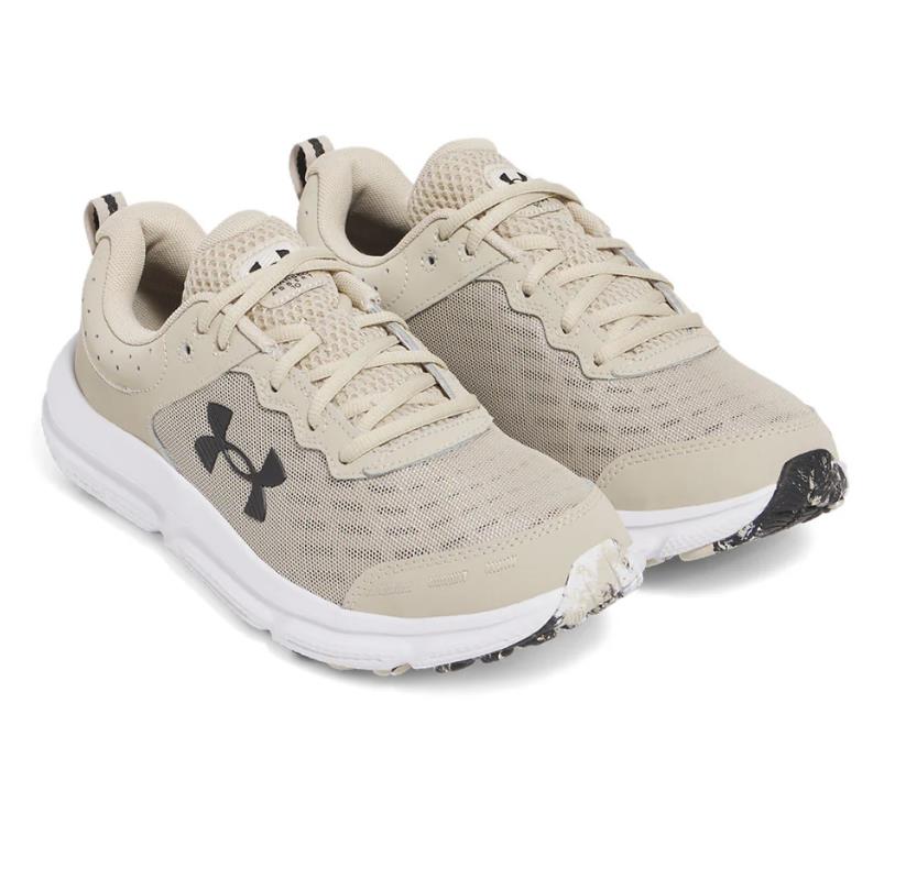 Under Armour 3026175 289 UA Charged Assert 10 KHAKI/BLACK Shoes Sneakers NIB Men