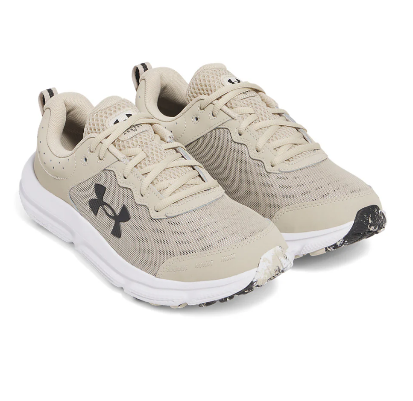 Under Armour 3026175 289 UA Charged Assert 10 KHAKI/BLACK Shoes Sneakers NIB Men