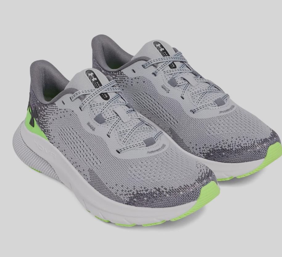 UNDER ARMOUR 3026520 011 UA HOVR TUBLENCE 2 GREY/GREEN SNEAKERS SHOES NIB MENS