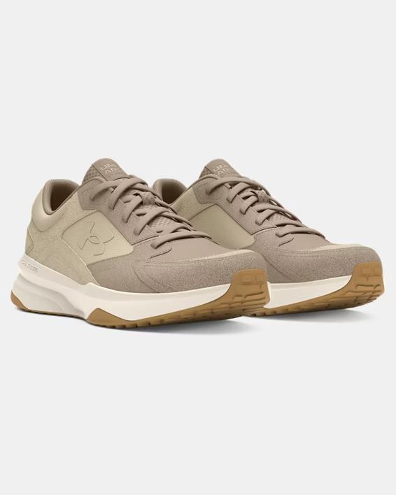 UNDER ARMOUR 3027731 201 UA EDGE SUEDE TAUPE/KHAKI SHOES SNEAKERS NIB MEN'S