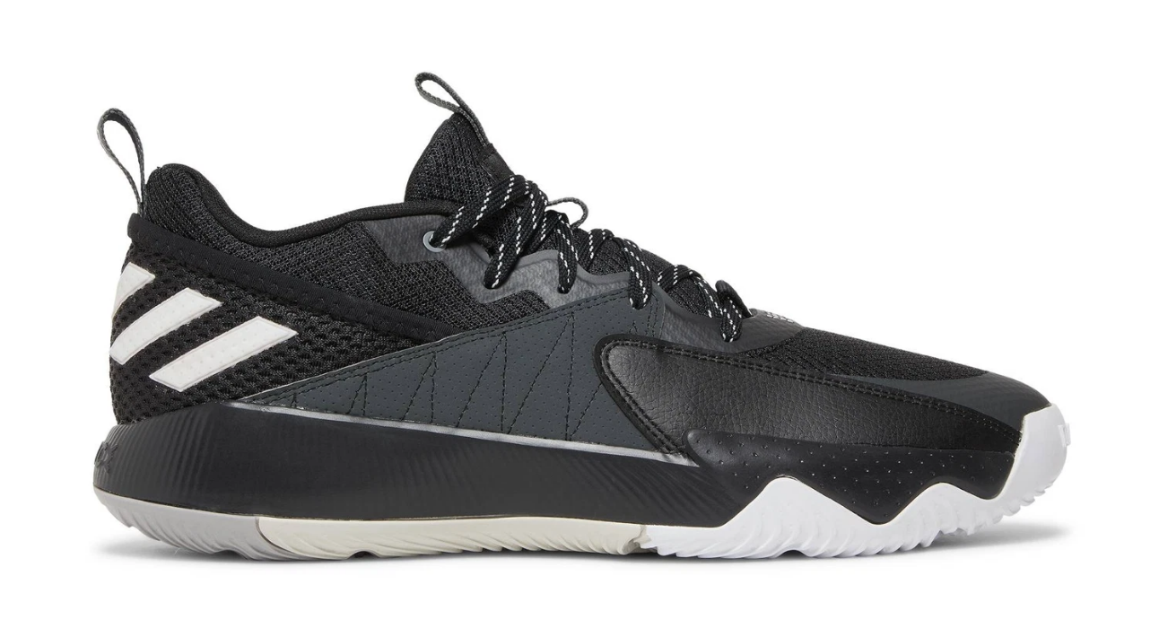 ADIDAS GY2439 DAME CERTIFIED BASKETBALL BLACK/WHITE/GRY SHOES SNEAKERS NIB ADULT