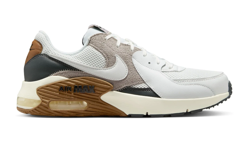 NIKE AIR MAX EXCEE FZ5486 102 SUMMIT WHITE/BROWN/GREY SHOES SNEAKERS NIB MEN'S