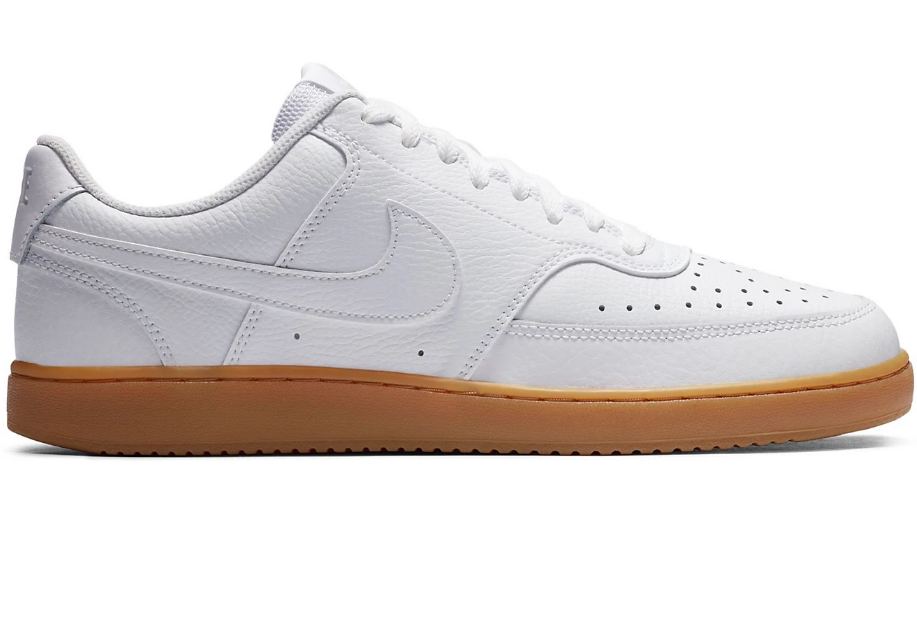 NIKE CD5463 105 COURT VISION LOW WHITE/GUM TENNIS SHOES SNEAKERS NIB MEN'S