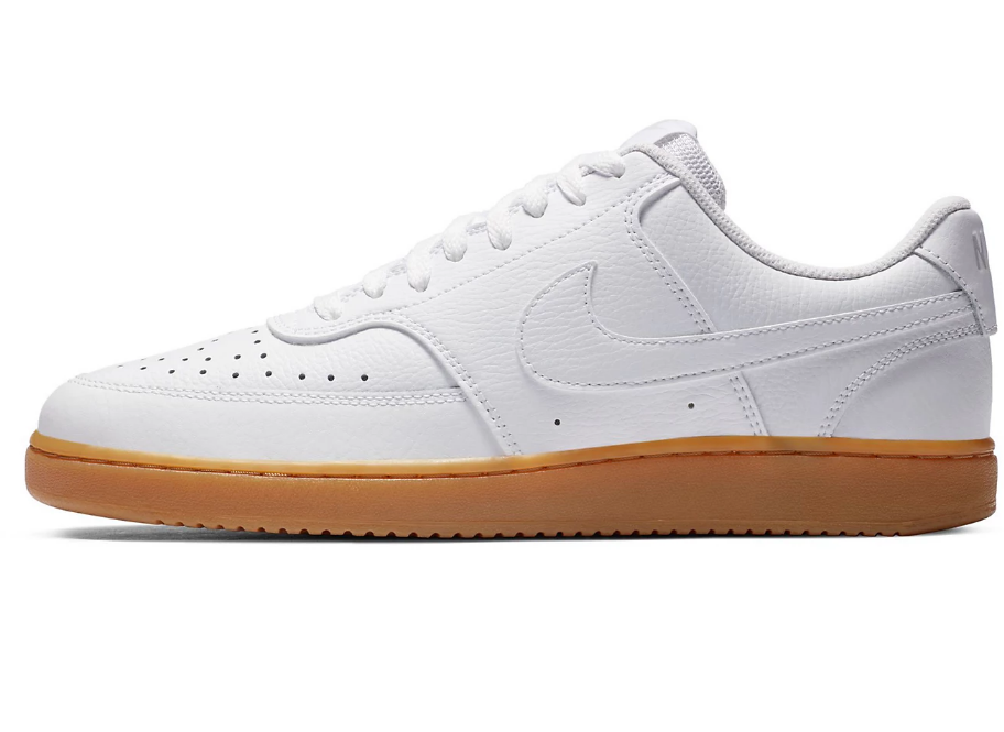 NIKE CD5463 105 COURT VISION LOW WHITE/GUM TENNIS SHOES SNEAKERS NIB MEN'S