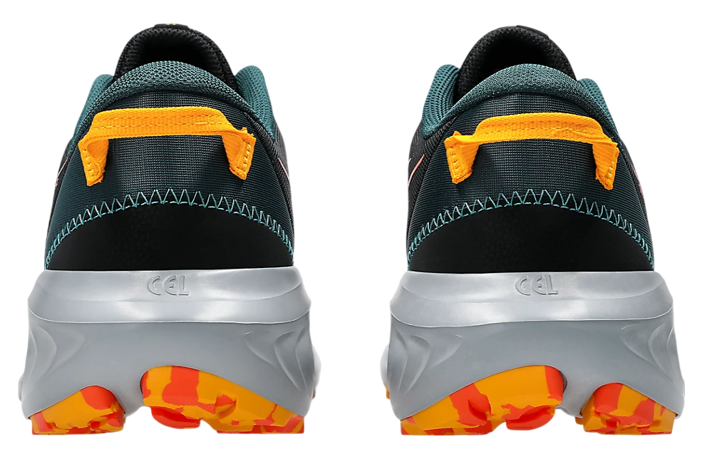 ASICS 1011B594 024 GEL EXCITE TRAIL 2 BLACK/ORANGE TRAIL SHOE SNEAKERS NIB MEN'S