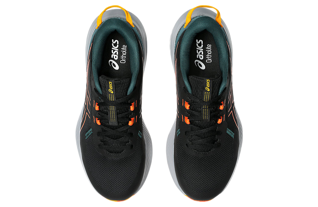 ASICS 1011B594 024 GEL EXCITE TRAIL 2 BLACK/ORANGE TRAIL SHOE SNEAKERS NIB MEN'S