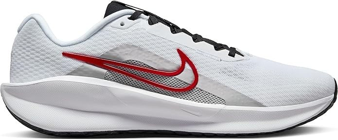NIKE FD6454 104 NIKE DOWNSHIFFTER 13 WHITE/GREY/BLACK/RED SHOE SNEAKERS NIB MEN