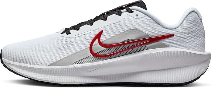NIKE FD6454 104 NIKE DOWNSHIFFTER 13 WHITE/GREY/BLACK/RED SHOE SNEAKERS NIB MEN