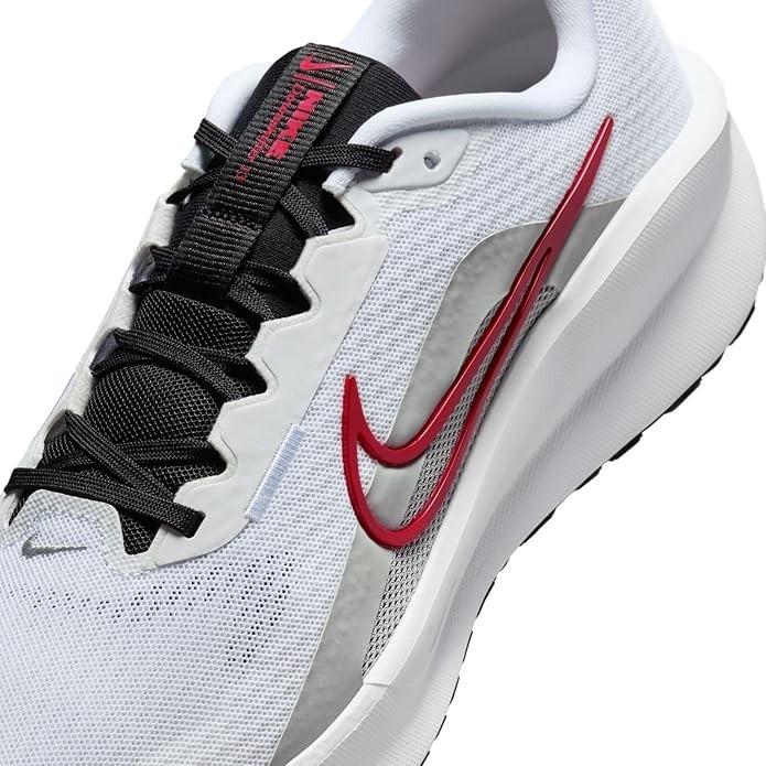 NIKE FD6454 104 NIKE DOWNSHIFFTER 13 WHITE/GREY/BLACK/RED SHOE SNEAKERS NIB MEN