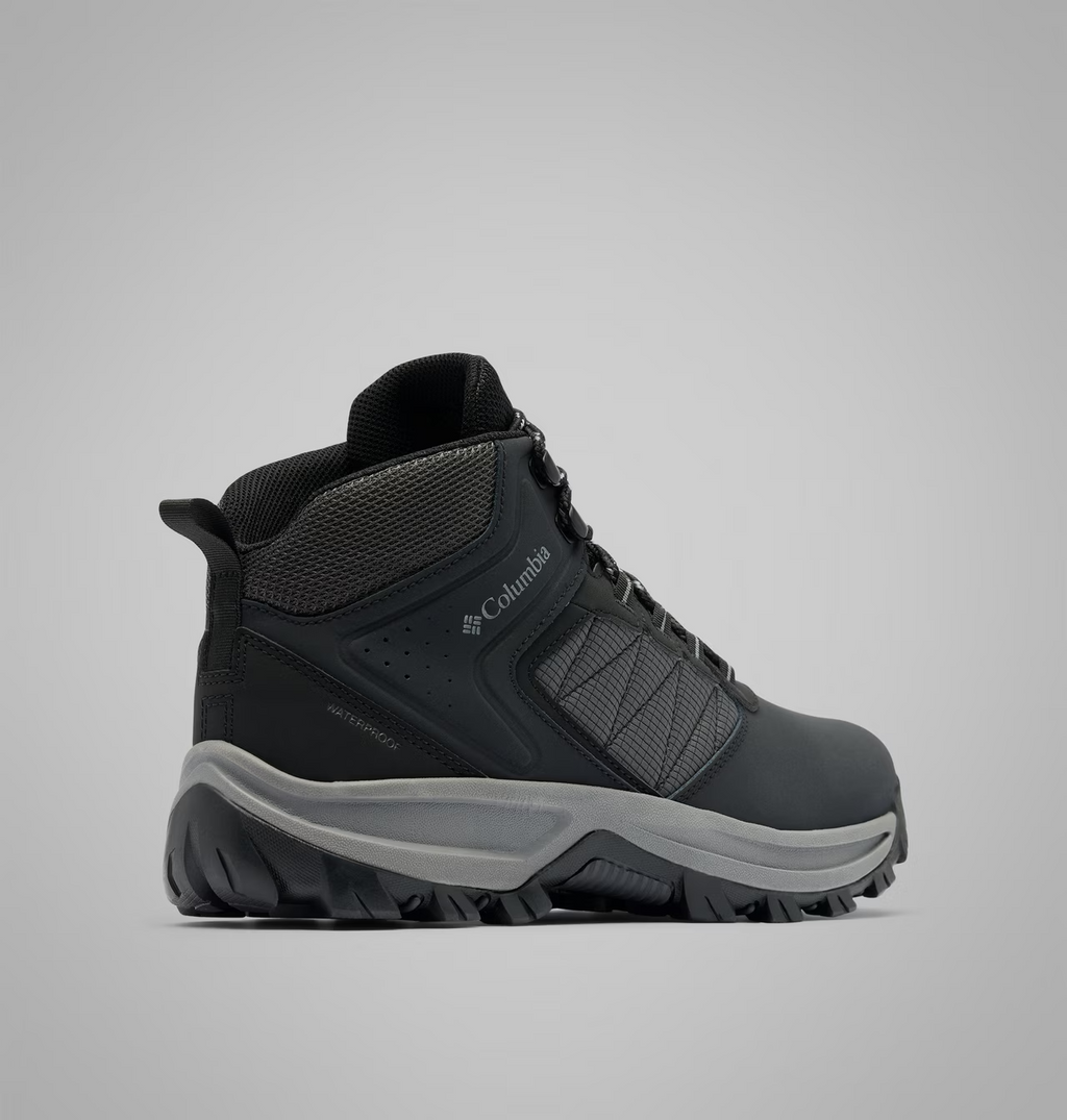COLUMBIA TRANSVERSE HIKE WATERPROOF BLACK/GREY STEEL HIKING BOOT NIB MENS